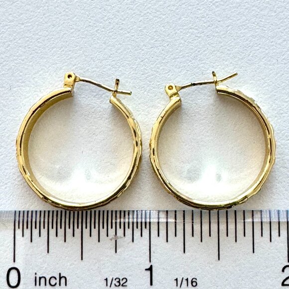 Gold tone earrings - Picture 4 of 8